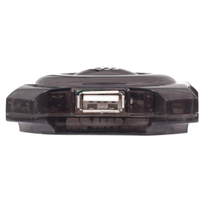 Hub Usb,manhattan,162272,4 Ptos Negro Economico