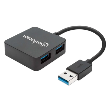 Hub Usb,manhattan,162296, V3.0  4 Ptos Mini