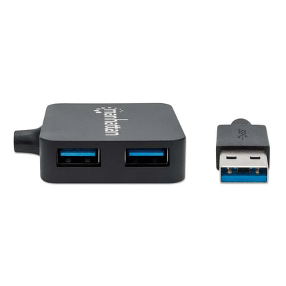 Hub Usb,manhattan,162296, V3.0  4 Ptos Mini