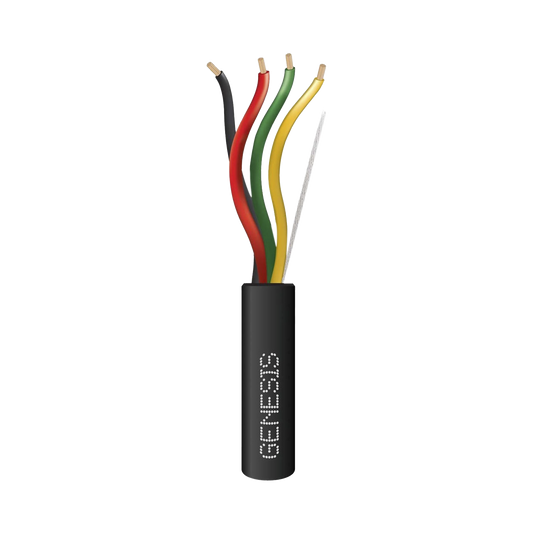 Carrete de Cable 152 Metros / 4 x 18 AWG / Cable DIRECT BURIAL FPL / Para Intemperie / Uso en Aplicaciones en Sistemas de Detección de Incendio y Sistemas de Evacuación