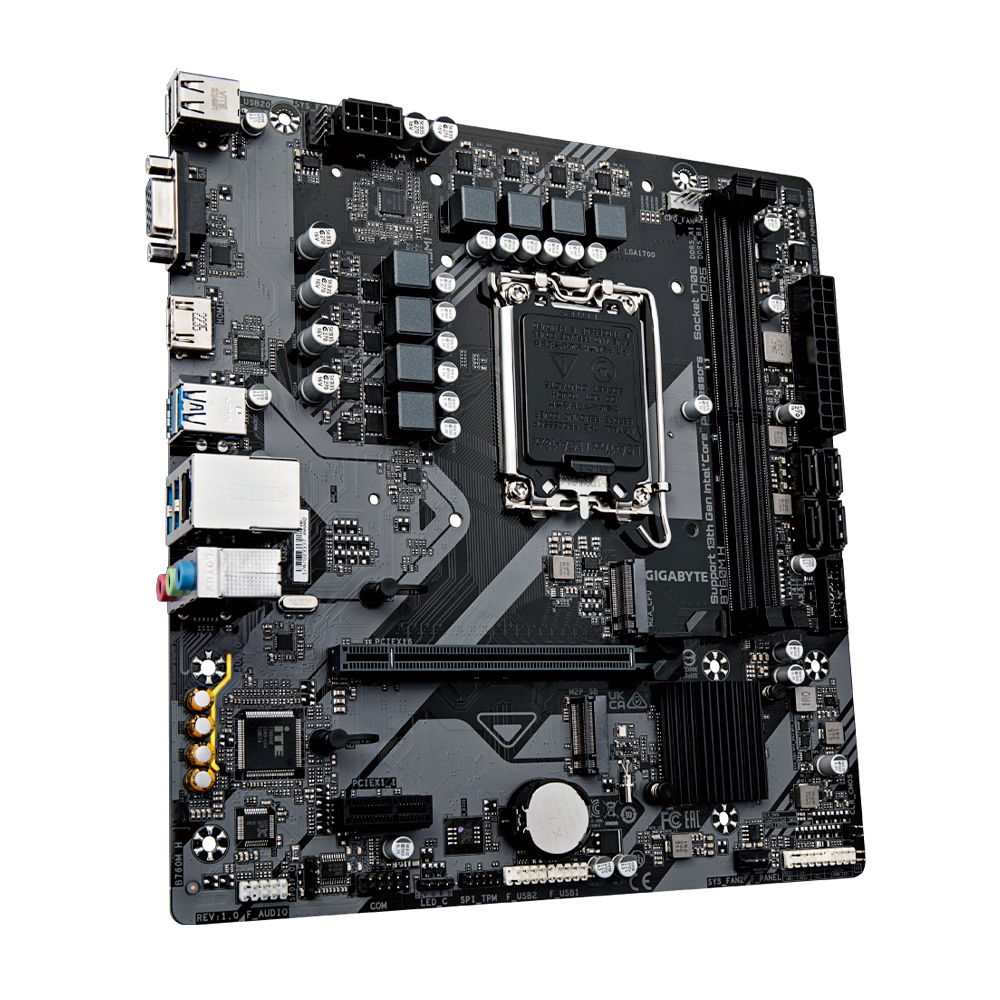 Tarjeta Madre Gigabyte B760m H / Intel Socket 1700 / Ddr5 8000 Mt/s / Hdmi / Vga / Micro Atx / Gama Media