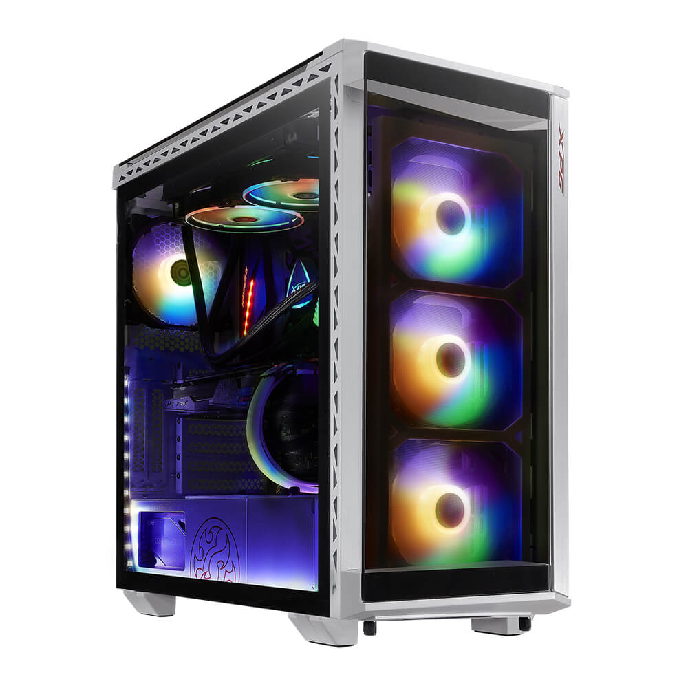 Gabinete Adata Xpg Battlecruiser Media Torre Atx Cristal Templado 4 Ventiladores  Blanco (battlecruiser-whcww)