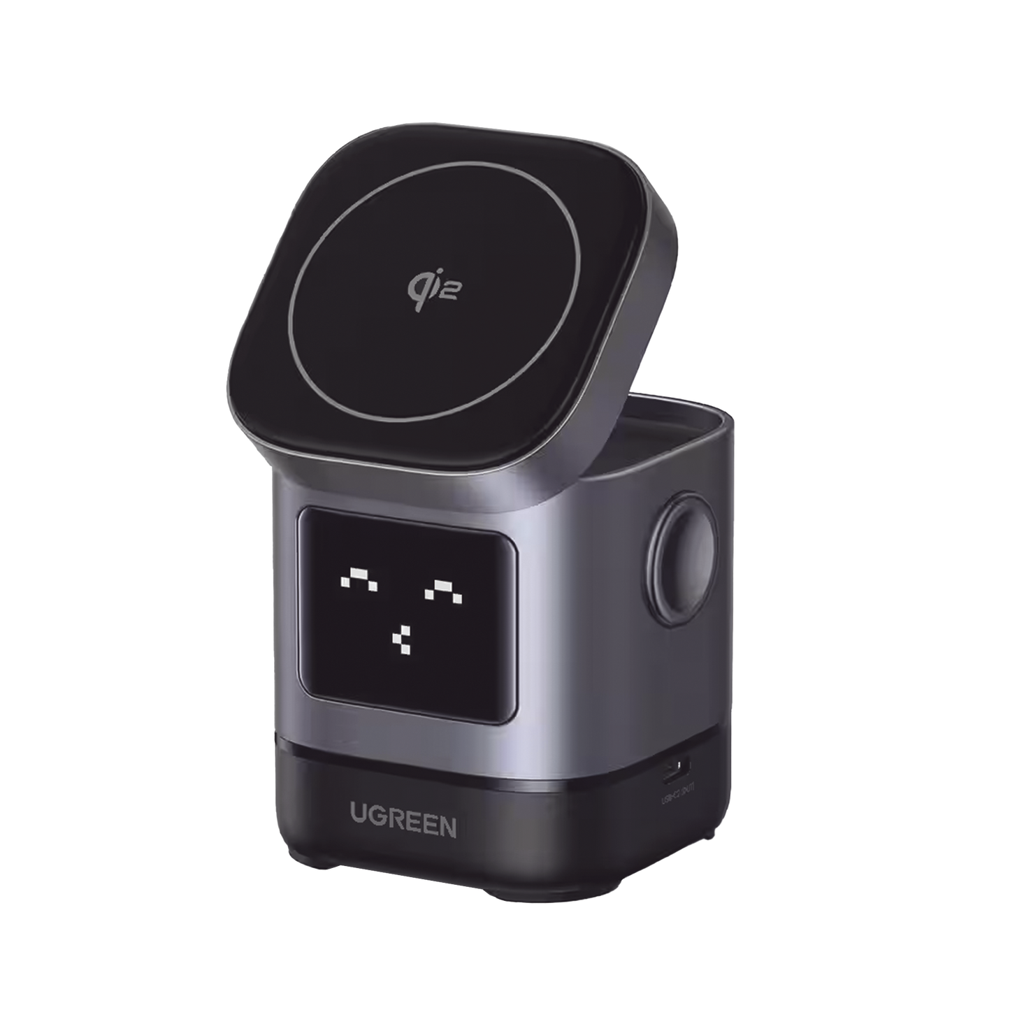 Estación de carga GaN 2 en 1 UGREEN de 100 W (Gris espacial)