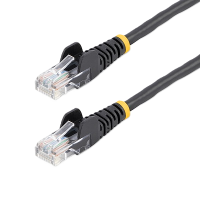 Cable De 3m Negro De Red Fast Ethernet Cat5e Rj45 Sin Enganche - Cable Patch Snagless - Startech.com Mod. 45pat3mbk