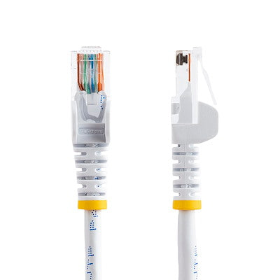 Cable De 10m Blanco De Red Cat5e Ethernet Rj45 Sin Enganches - Latiguillo Snagless - Startech.com Mod. 45pat10mwh