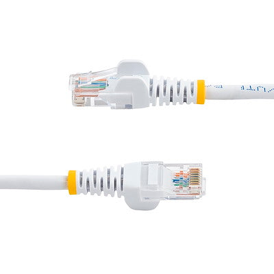 Cable De 10m Blanco De Red Cat5e Ethernet Rj45 Sin Enganches - Latiguillo Snagless - Startech.com Mod. 45pat10mwh