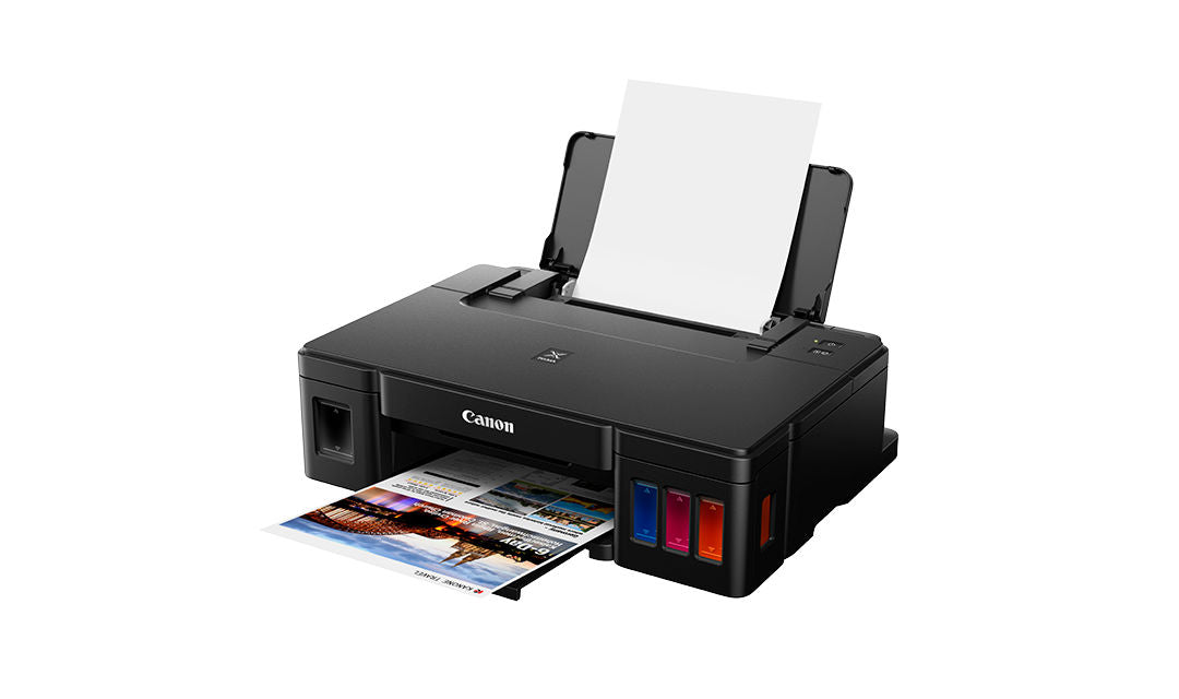 Impresora Canon Pixma G1110, Imp 8.8 Negro/5 Color, Tinta Continua, Usb, Simplex, Compatible Windows, Consumible Gi-190