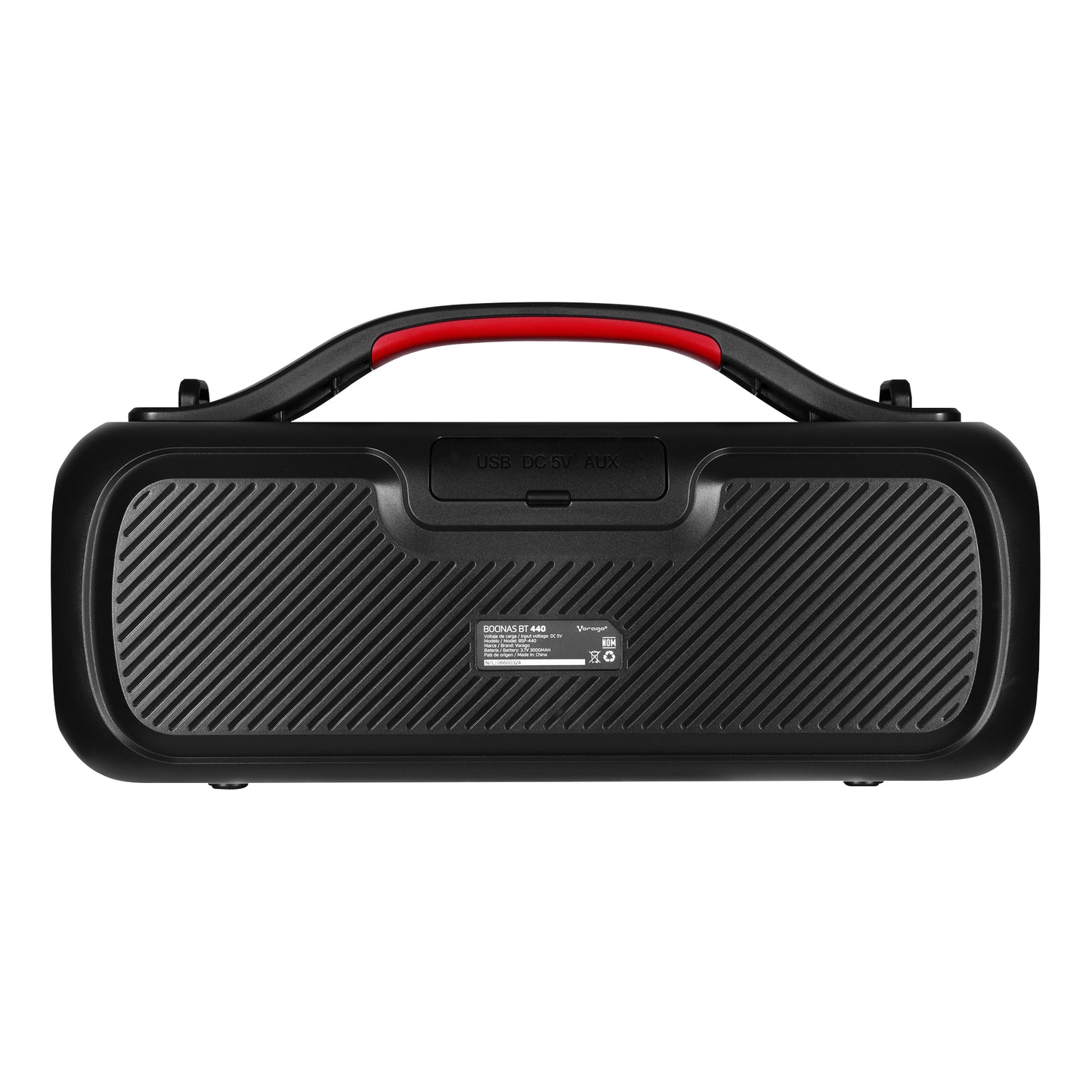 Bocina Inalambrica Vorago / Bsp-440, Bluetooth / Usb / Luz Frontal Rgb / Tws / 20w Rms Con Hasta 5 Hrs Autonomia / Ipx5