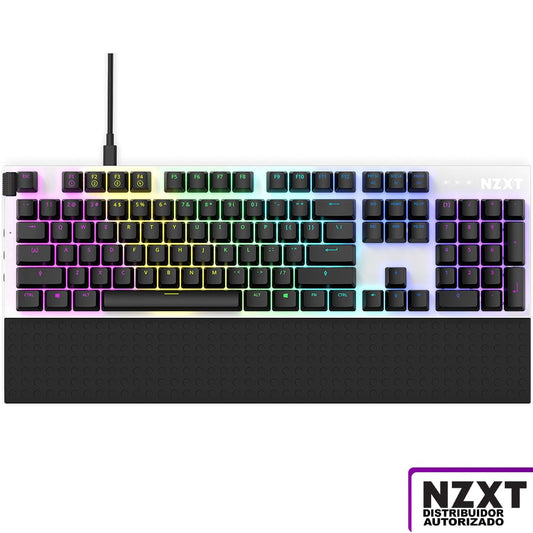 Teclado Alambrico / Nzxt / Blanco / Full / Usb / Gamer
