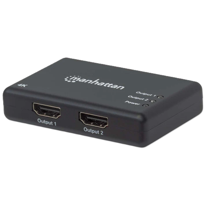 Video Splitter,manhattan,207669, Hdmi 4k@30hz, 1 In:2 Out,  Ac