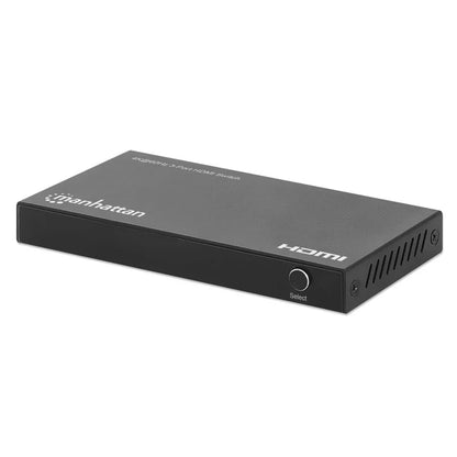 Splitter/manhattan/208222/switch Hdmi 4k@60hz, 3 Entradas Compacto Negro