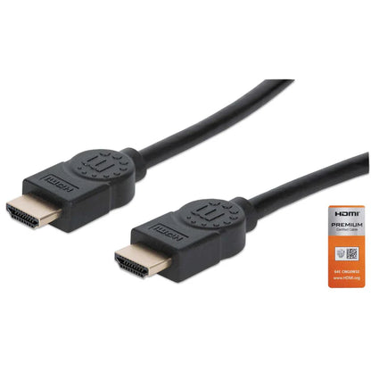 Cable Hdmi,manhattan,355360, 2.0 Premium M-m  5.0m