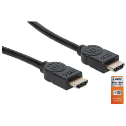 Cable Hdmi,manhattan,355360, 2.0 Premium M-m  5.0m