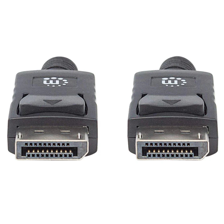 Cable Displayport,manhattan,307116, V1.2 M-m 2.0m Negro 4k60hz,blindado Macho-macho