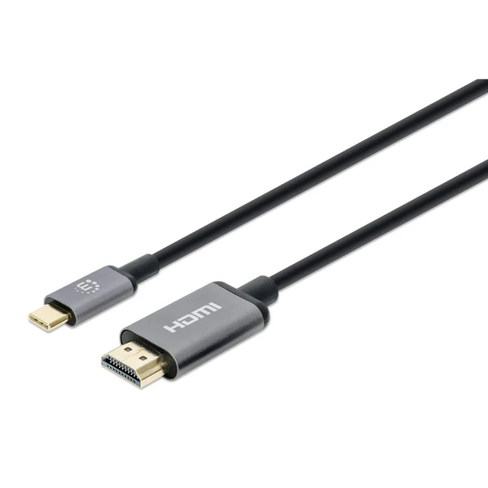 Cable Usb,manhattan,153591,-c A Hdmi M 1.0m 4k@60hz, Negro