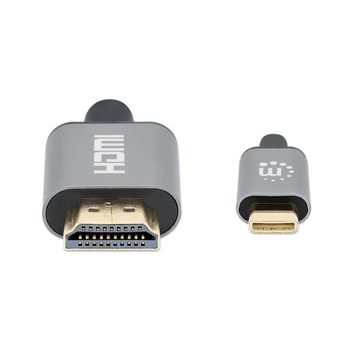 Cable Usb,manhattan,153591,-c A Hdmi M 1.0m 4k@60hz, Negro