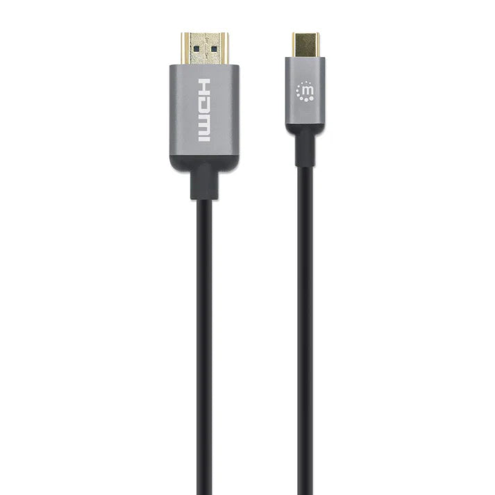 Cable Usb,manhattan,153591,-c A Hdmi M 1.0m 4k@60hz, Negro