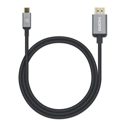 Cable Usb,manhattan,153591,-c A Hdmi M 1.0m 4k@60hz, Negro