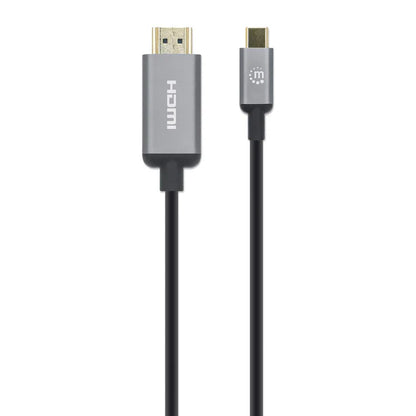 Cable Usb,manhattan,153607,-c A Hdmi M 2.0m 4k@60hz, Negro