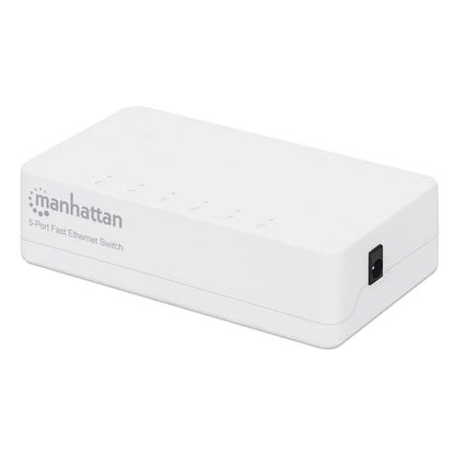 Switch,manhattan,560672, 5 Ptos 10/100 Desktop Blanco Mh