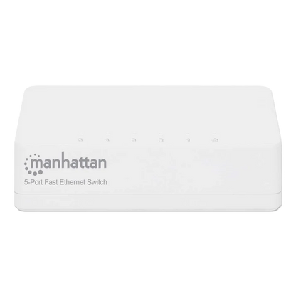 Switch,manhattan,560672, 5 Ptos 10/100 Desktop Blanco Mh