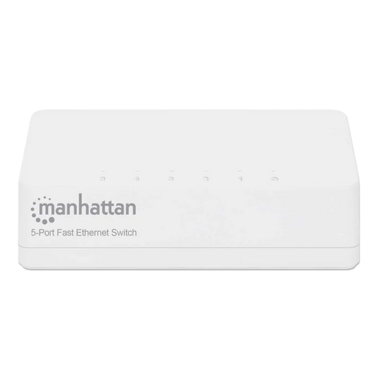 Switch,manhattan,560672, 5 Ptos 10/100 Desktop Blanco Mh