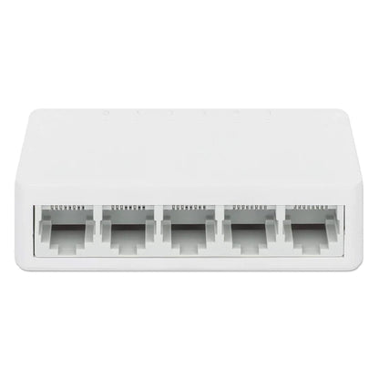 Switch,manhattan,560672, 5 Ptos 10/100 Desktop Blanco Mh