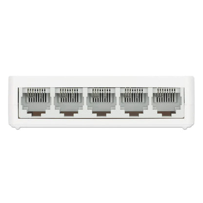 Switch,manhattan,560672, 5 Ptos 10/100 Desktop Blanco Mh
