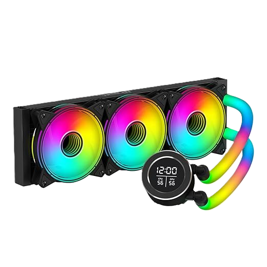 Enfriamiento Liquido Ocelot Gaming Polar Wave 360 Black / 360mm / Argb / 70 Cfm / 1800 Rpm / 32 Db / Intel Y Amd / Color Negro