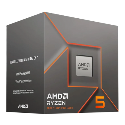 Procesador Amd Ryzen 5 8400f S-am5 8a Gen / 4.2 - 4.7 Ghz / Cache 16mb / 6 Nucleos / Sin Graficos / Con Disipador / Gamer Medio