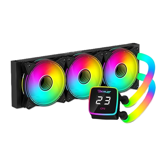 Enfriamiento Liquido Ocelot Gaming Oel360 / 360mm / Argb / 70 Cfm / 1800 Rpm / 32 Db / Intel Y Amd / Color Negro