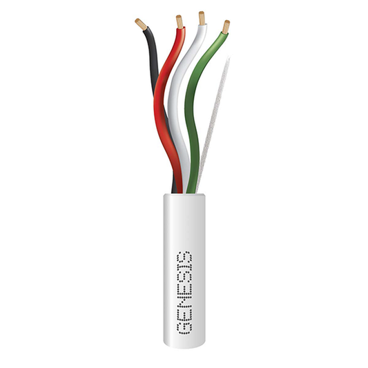 Bobina de 152 Metros de Cable / 4 x 16 AWG / Color Blanco / Aplicaciones de Alarmas de Intrusión y Automatización