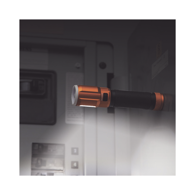 Linterna LED Portátil Recargable 500 Lúmenes con Luz Frontal y Lateral de Trabajo. Lámpara con tapa de Extremo con Imán, USB-C