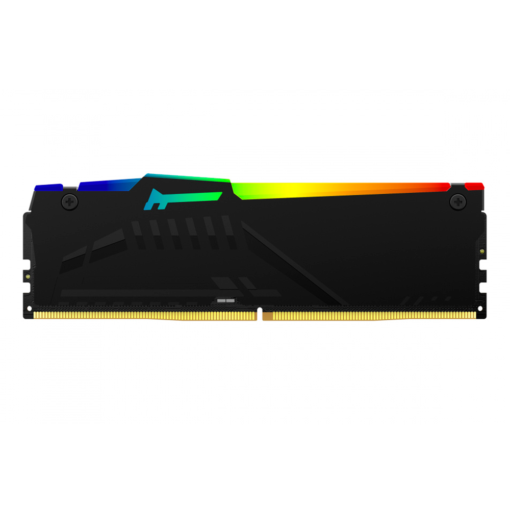 Memoria Ram Kingston Dimm Ddr5 8gb 5600mt/s Fury Beast Black Xmp Rgb Cl40 288pin 1.25v C/disipador De Calor P/pc/gamer/alto Rendimiento Kf556c40bba-8