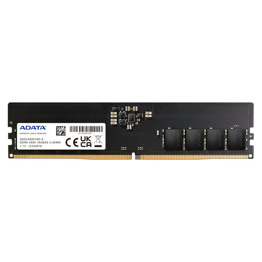Memoria Adata Udimm Ddr5 8gb Pc5-38400 4800mhz Cl40 288pin 1.1v Pc Ad5u48008g-s