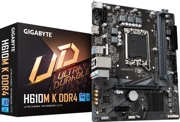 Mb Gigabyte H610m K Intel S-1700 14va Gen/2xddr4 3200mhz/pcie 4.0 X 16/hdmi/2xusb 3.2/m.2/micro Atx/gama Basica