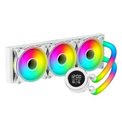 Enfriamiento Liquido Ocelot Gaming Polar Wave 360 White / 360mm / Argb / 70 Cfm / 1800 Rpm / 32 Db / Intel Y Amd / Color Blanco