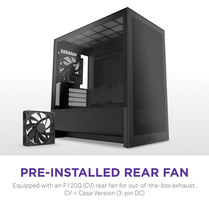 Gabinete Nzxt H3 Flow /negro / Vidrio Templado / Mini Torre/ Micro-atx /gamer