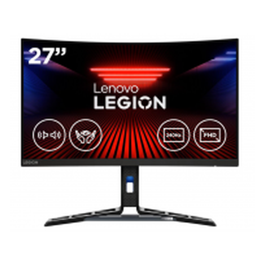 Monitor Lenovo Legion R27fc-30 / 27pulgadas 1920x1080 / Va Display Antiglare 16:9 / 0.5ms 240hz Curvo / 3000:1,99%srgb,90%dci-p3 8bit/ Hdmi(2) Displayport 1.4(1) / Negro / 3y En Centro De Servicio