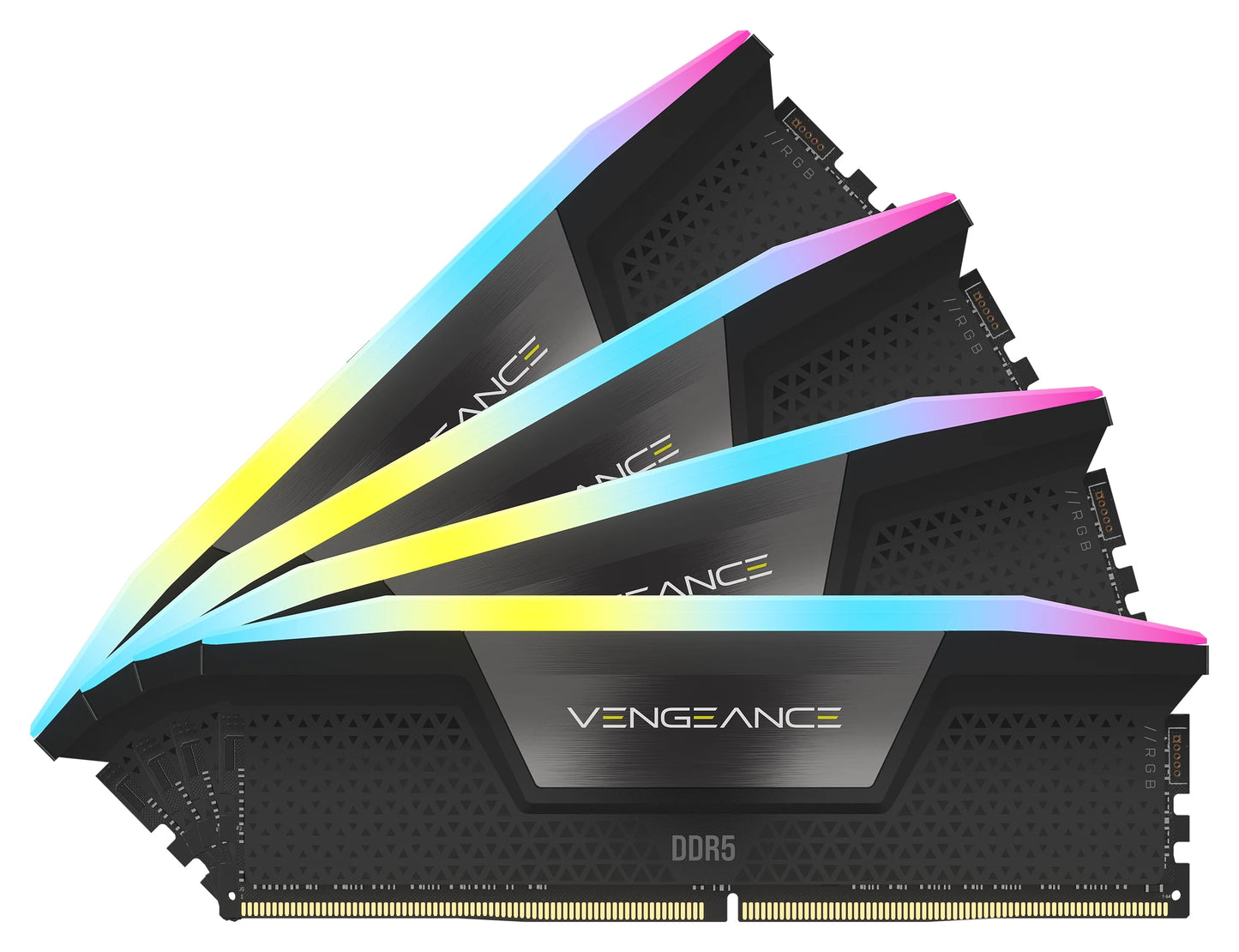 Memoria Ram Corsair Ddr5 Vengeance Rgb 96gb 4 X 24gb 6000mt/s Cl30 Black