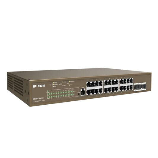 Switch Tenda G5328p-24-410w Ip-com Capa 3 28 Puertos 24 Poe-410 Watts 4 Puertos Sfp 1000 Base-x Admite Abundantes Servicios, Como Enrutamiento Estatico Basado En Ipv4 Vlan Igmp Qos Acl Dhcp