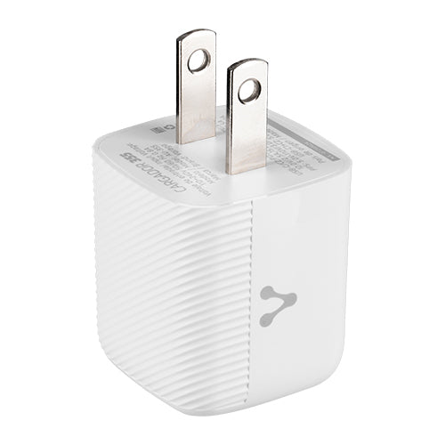 Cargador Pared Vorago Au-355 Fast Charge 2 X Usb-c 30w Blanco