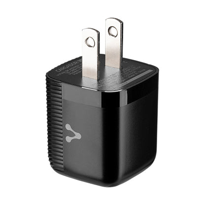 Cargador Pared Au-355 Fast Charge 2 X Usb-c 30w Negro