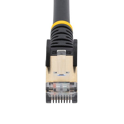 Cable De 2m Cat6a Ethernet Negro - Cable De Red 10gb Cat6a Snagless Blindado Rj45 Poe De 100w - 10gbe Con Certificacion Ul/tia - Startech.com Mod. C6aspat7bk