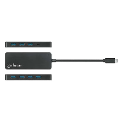 Hub Usb,manhattan,168410,-c V3.2  7 Ptos A, 5gbps