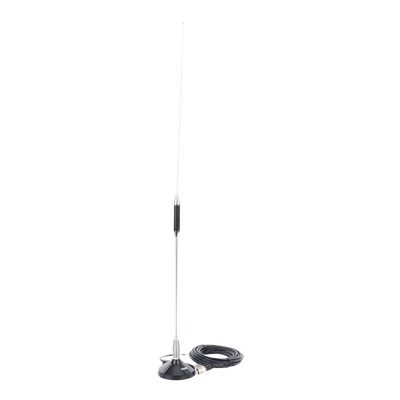 Antena Móvil para Rango de Frecuencia de Banda Civil (CB) 26.960 - 27.400 MHz.