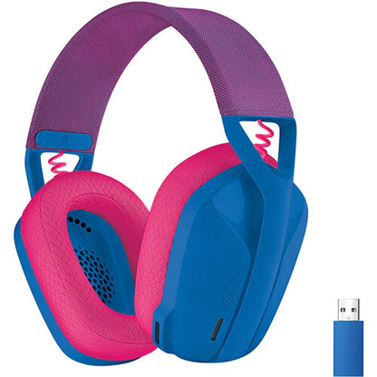 Audifonos Gaming Logitech G435 Lightspeed Inalambrico Recargable 18hrs De Uso Azul
