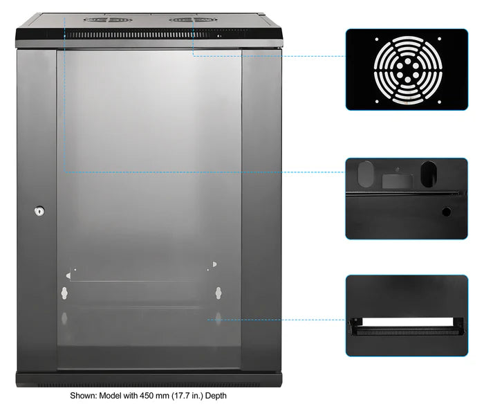 Gabinete 19,intellinet,711951, Mural Econ. 15u 570x600