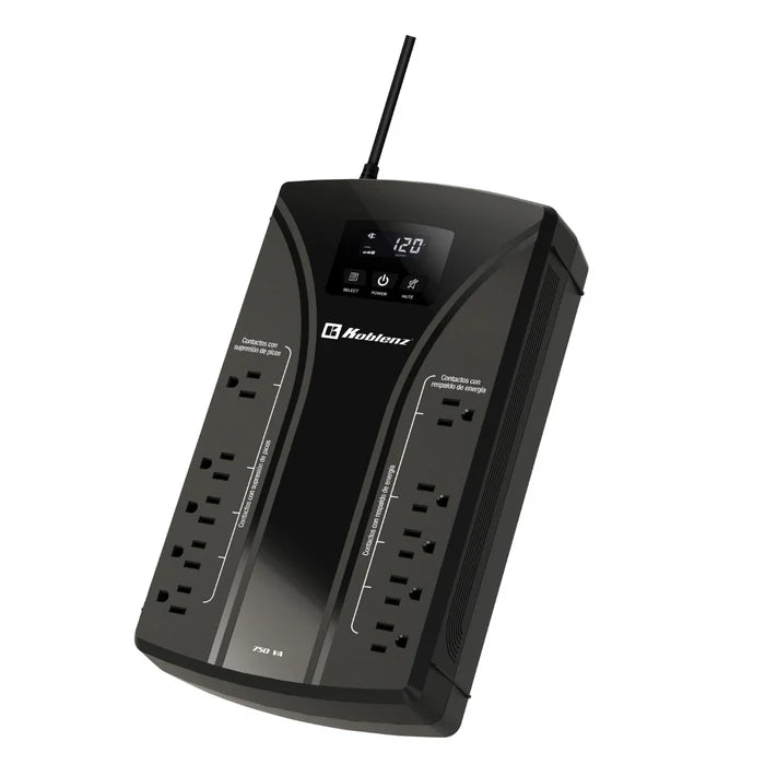 No Break 7522-usb Interactivo Cuasisenoidal 750 Va / 420 Watts (sustituto 7011 ) 10 Contactos, 5 Respaldados, 5 Con Supresor De Picos, Hasta 65 Min De Respaldo Con Una Aio, 3 AÑos De Garantia.