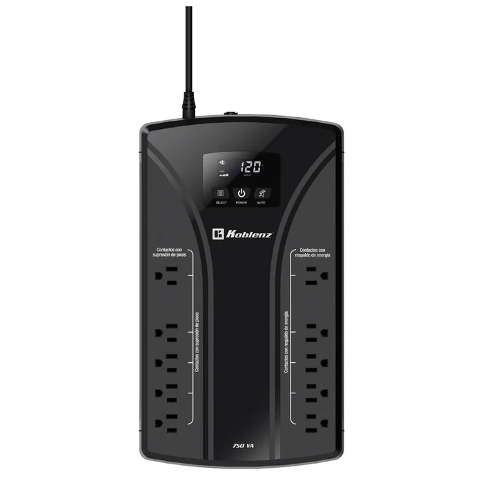 No Break 7522-usb Interactivo Cuasisenoidal 750 Va / 420 Watts (sustituto 7011 ) 10 Contactos, 5 Respaldados, 5 Con Supresor De Picos, Hasta 65 Min De Respaldo Con Una Aio, 3 AÑos De Garantia.